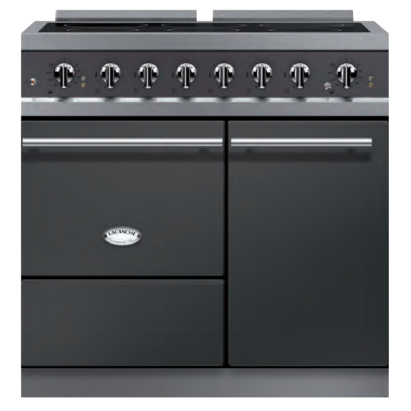 lacanche modern range cooker in graphite