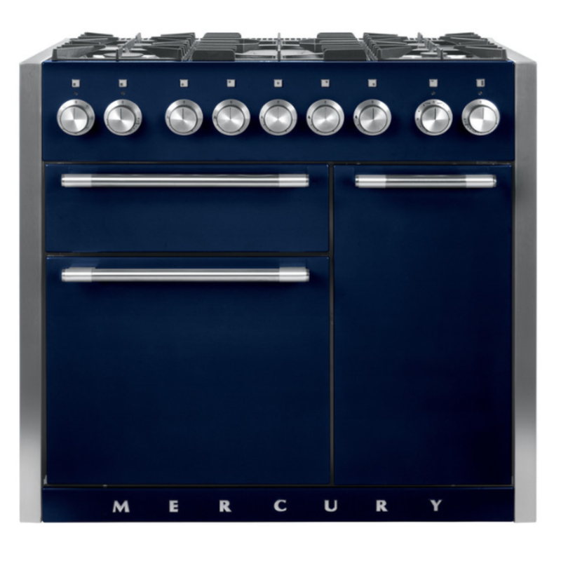 aga conventional mercury cooker in blueberry