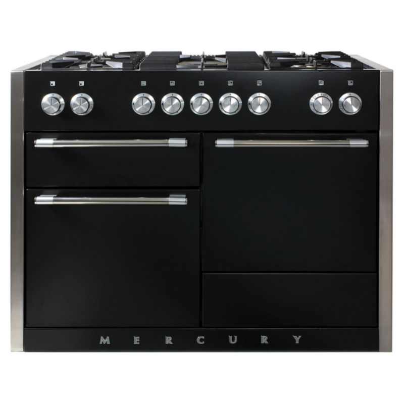 aga mercury conventional cooker in black