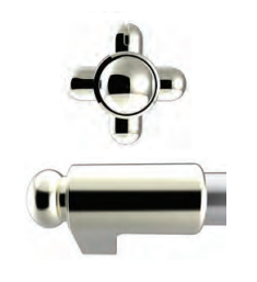 lacanche nickel range cooker knobs