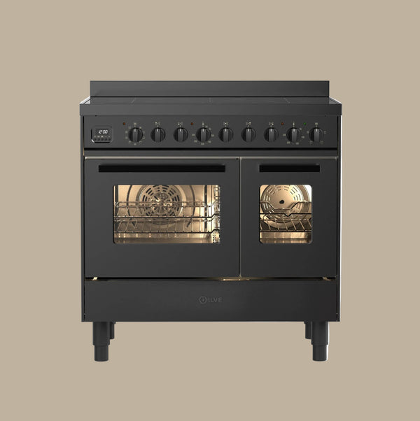 ilve proline matt graphite range cooker