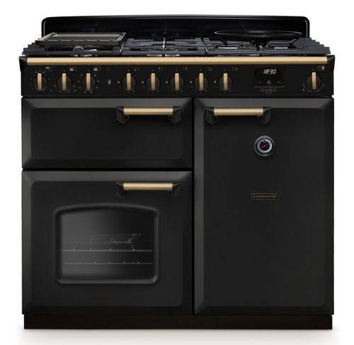 rangemaster charcoal black cooker
