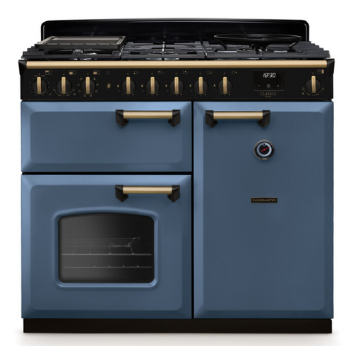 rangemaster stone blue cooker