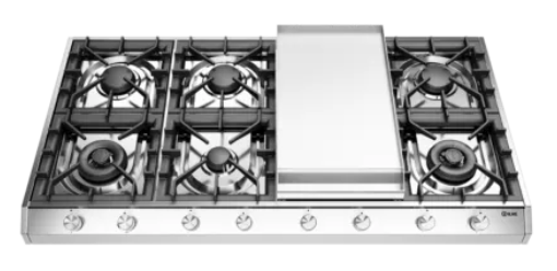 ilve roma freestanding gas hob with frytop