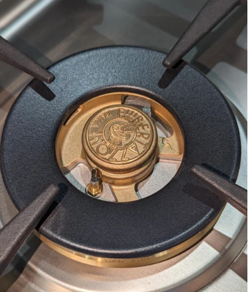 bertazzoni heritage brass burner