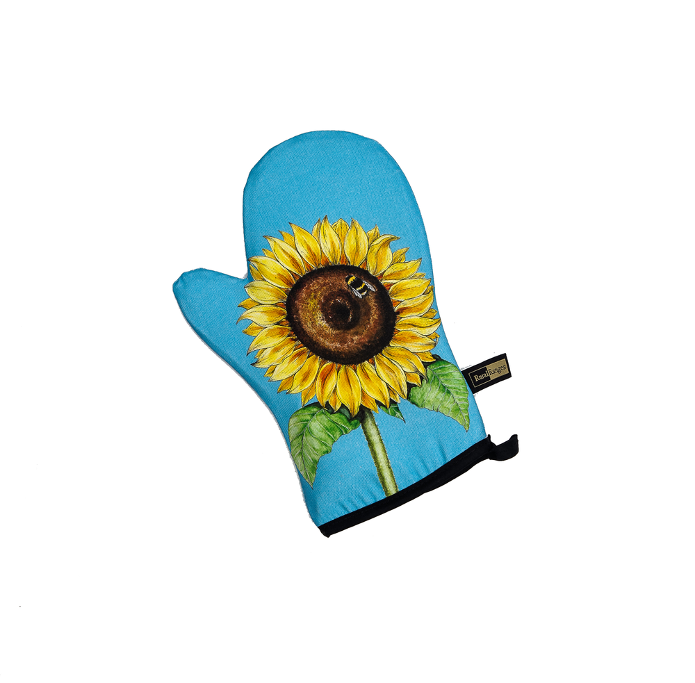 sunflower oven mitten